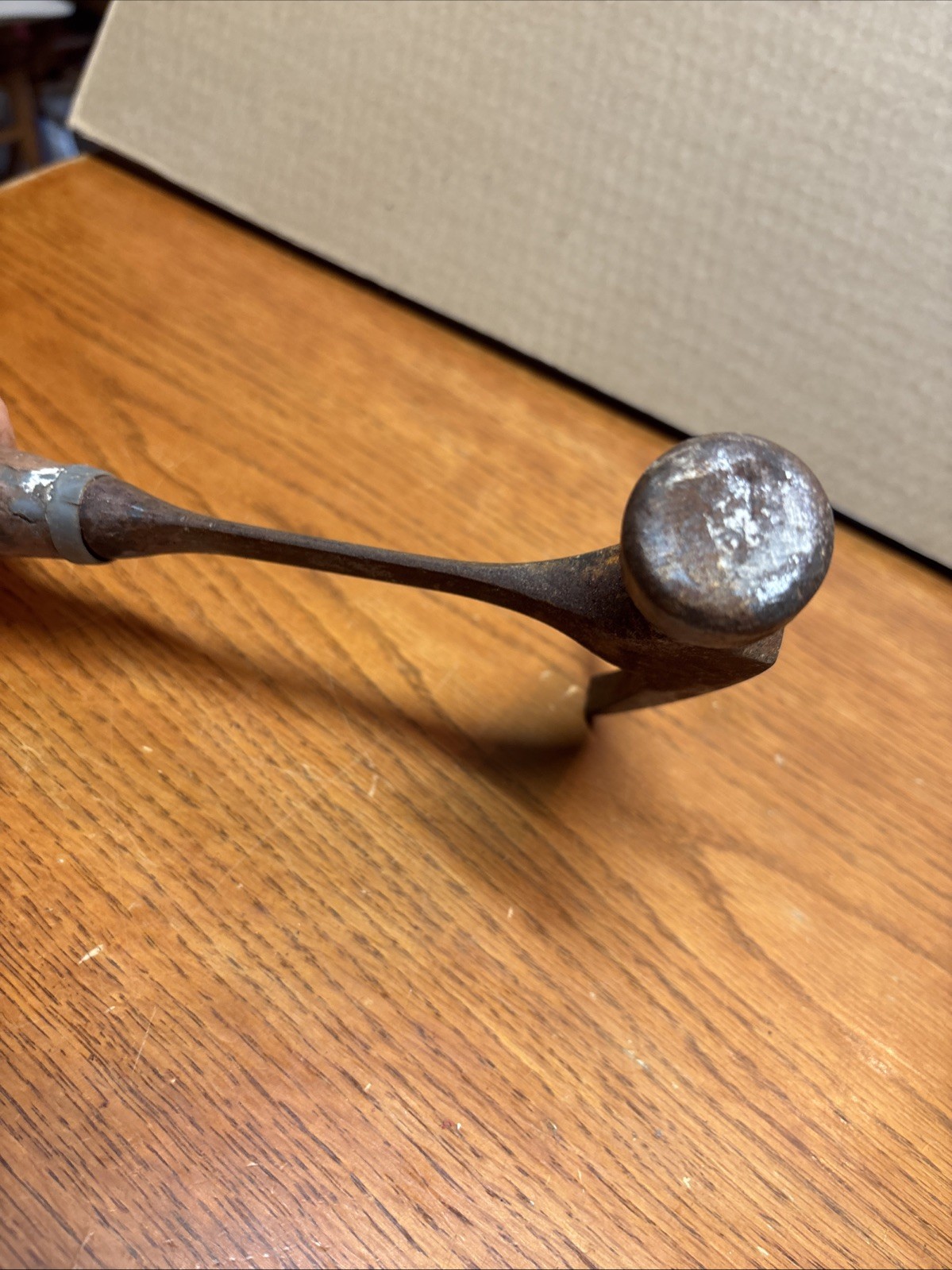 Vintage Heavy Hitter Full Size One Piece Leather Handle Framing Hammer