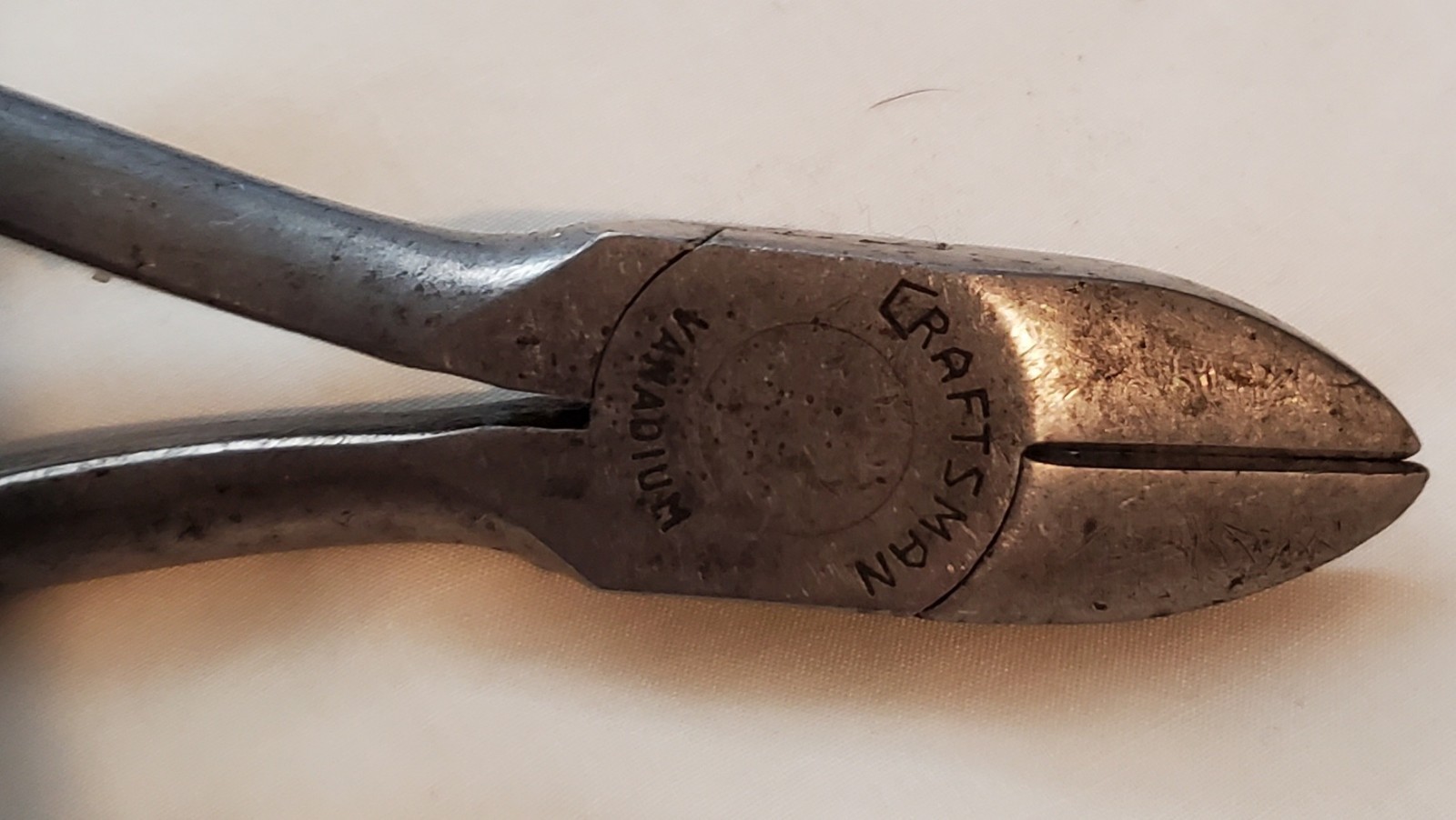 VINTAGE Craftman Vanadium Linesman Pliers Cutters 7.25″ Diamond Handle USA