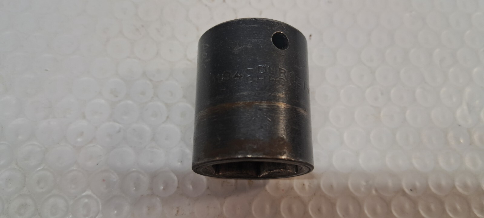 Vintage Duro Chrome Impact socket No. 1184 — 1-1/16” x 1/2” Drive engraved