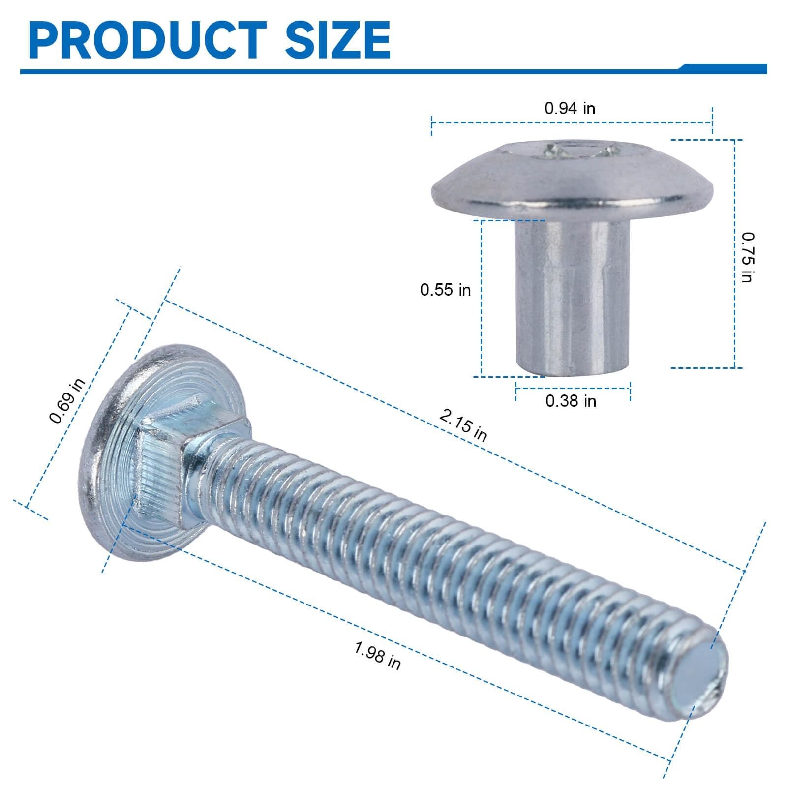 Trailer Hasp Bolt Kit for Trailer Cam Action Hasp