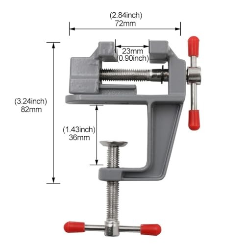 Mini Table Bench Vise Clamp Work Bench Swivel Vice Univeral Portable Work