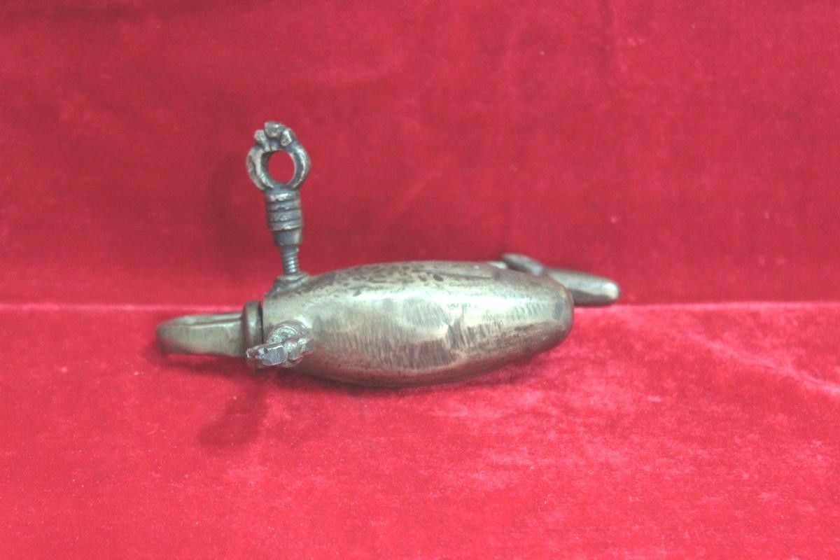 Brass Lock and 2 Key Antique New Rare Deer Shape Antique Decor