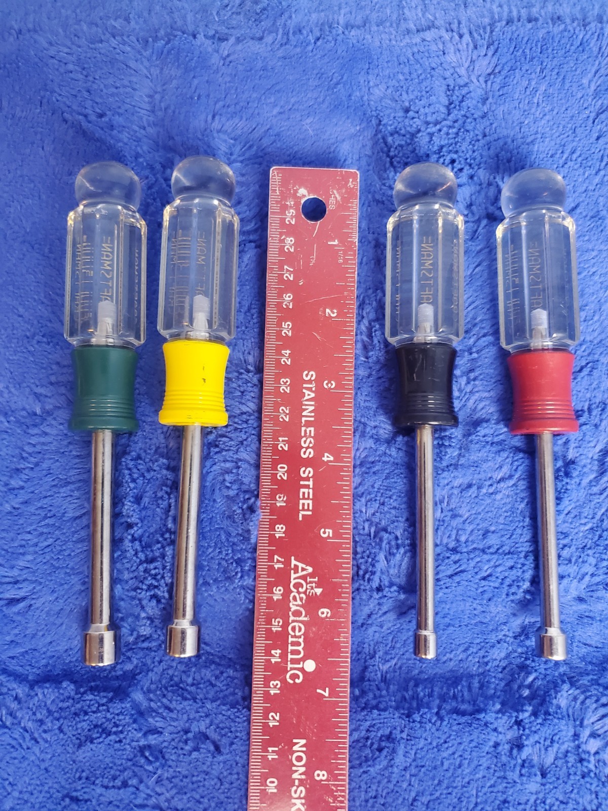 Lot Of 4 Vintage Craftsman Nutdrivers 3/16, 1/4 5/16, 11/32 Made In U.S.A