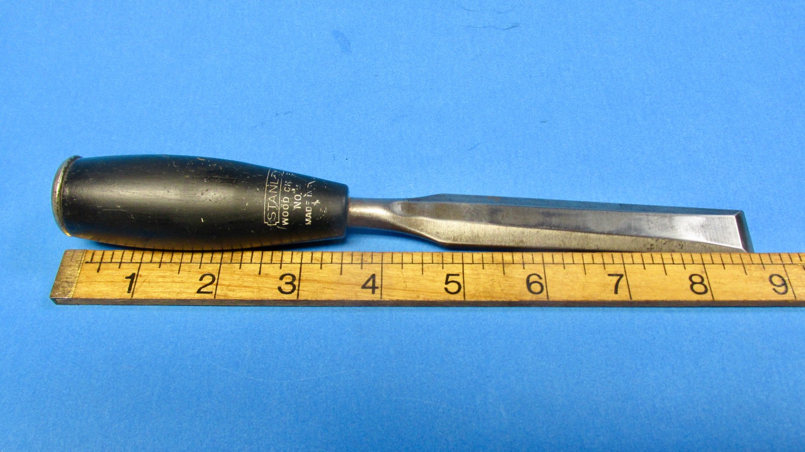 Vintage Stanley No. 40 Bevel Edge Paring Chisels 1 1/2 & 3/4 ” Everlasting Tool