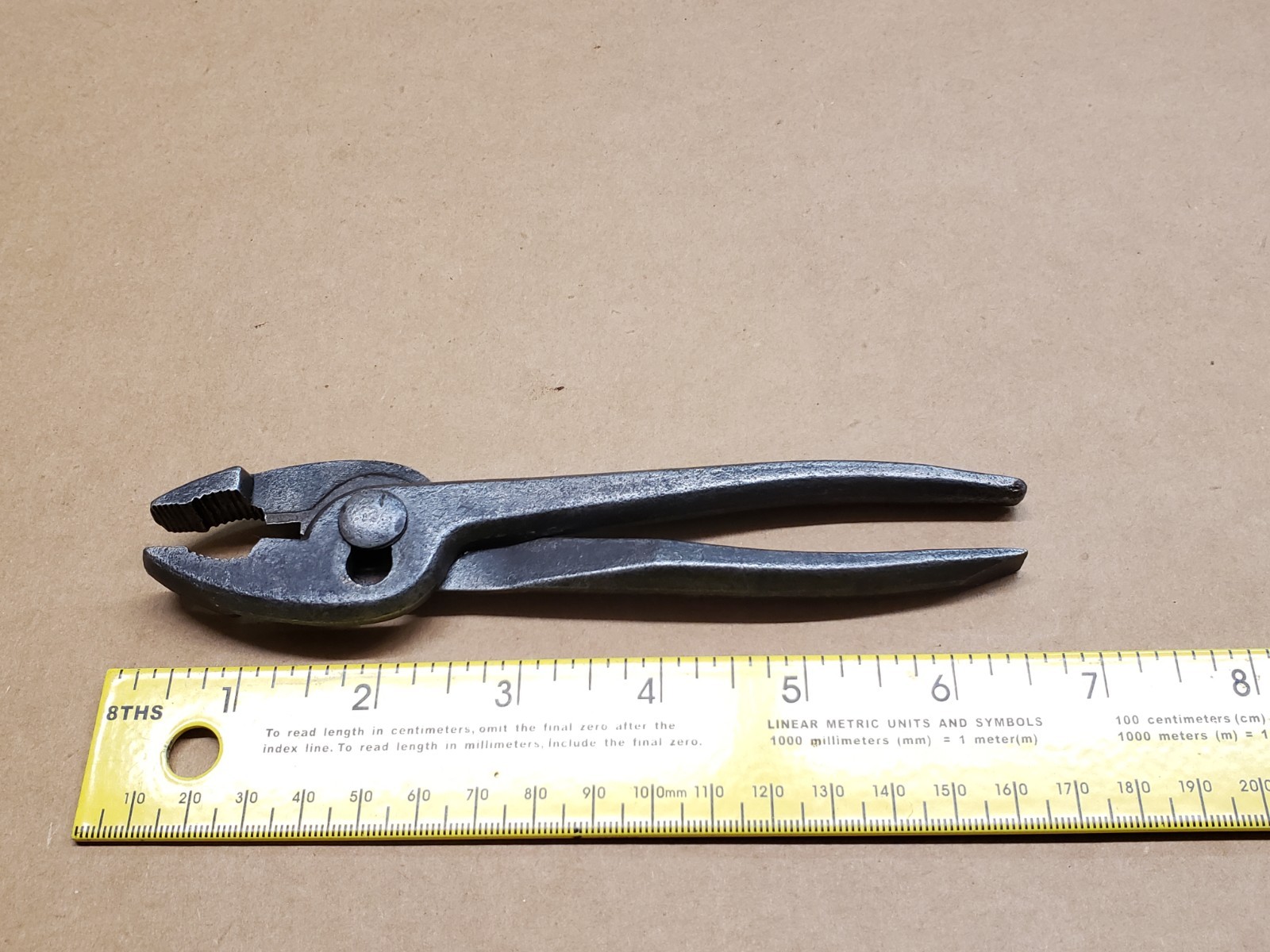 Vintage Pocket Style Slip Joint Pliers with Screwdriver Handle Fence Wire Cutter