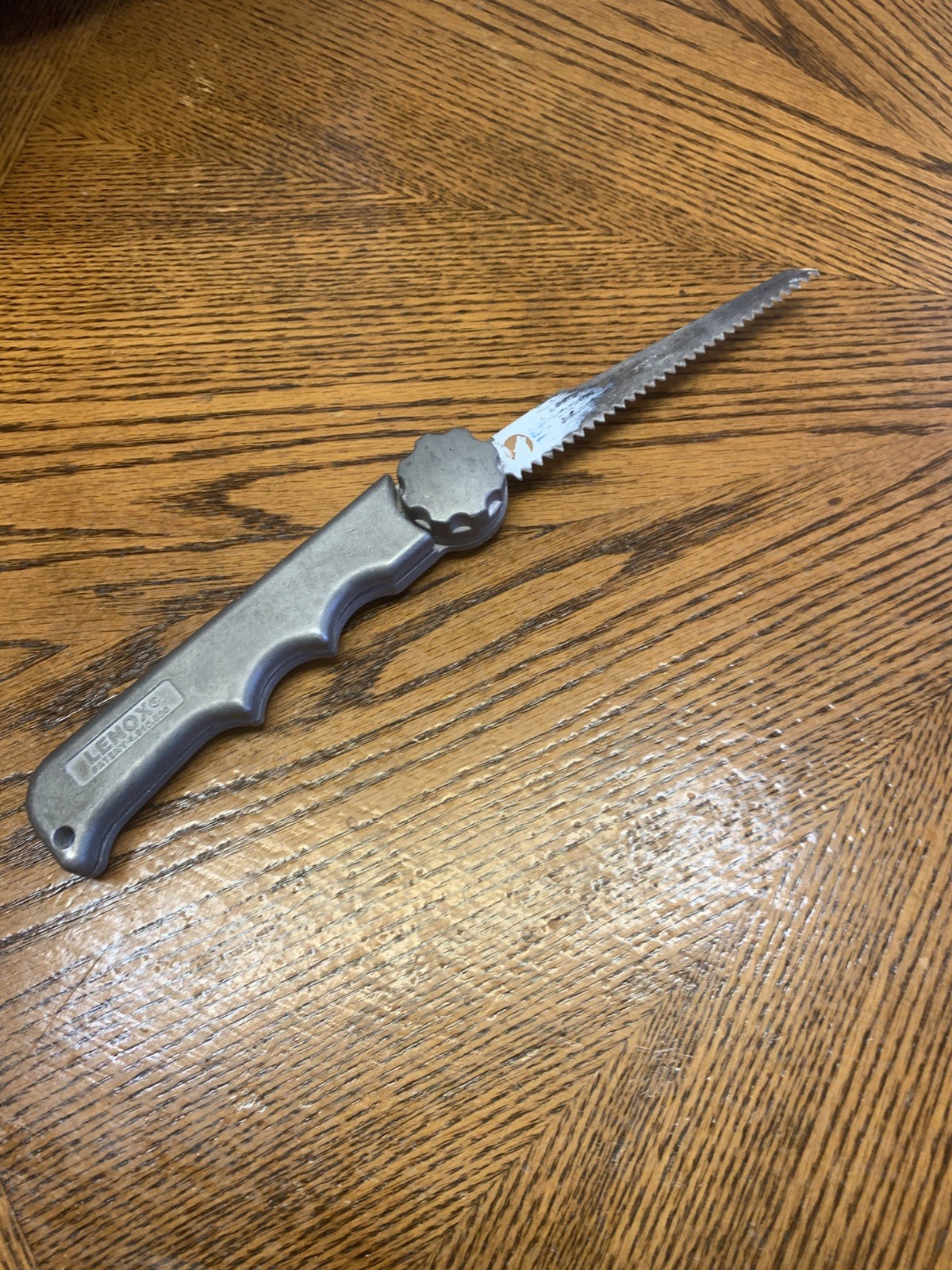 Vintage Lenox Folding Jab & Utility Saw Handle w/ Blade & Leather Case