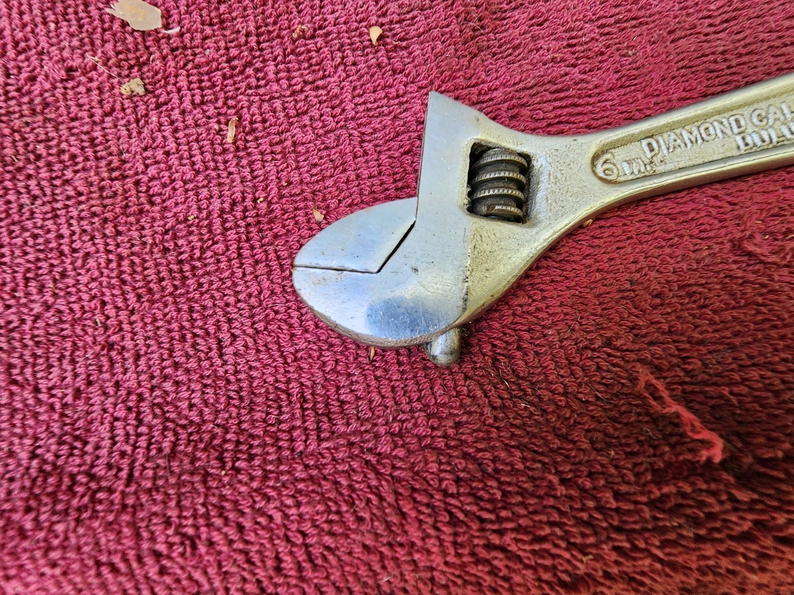 Vintage Diamond Calk Horseshoe Co. Diamalloy 6” Adjustable Wrench, USA