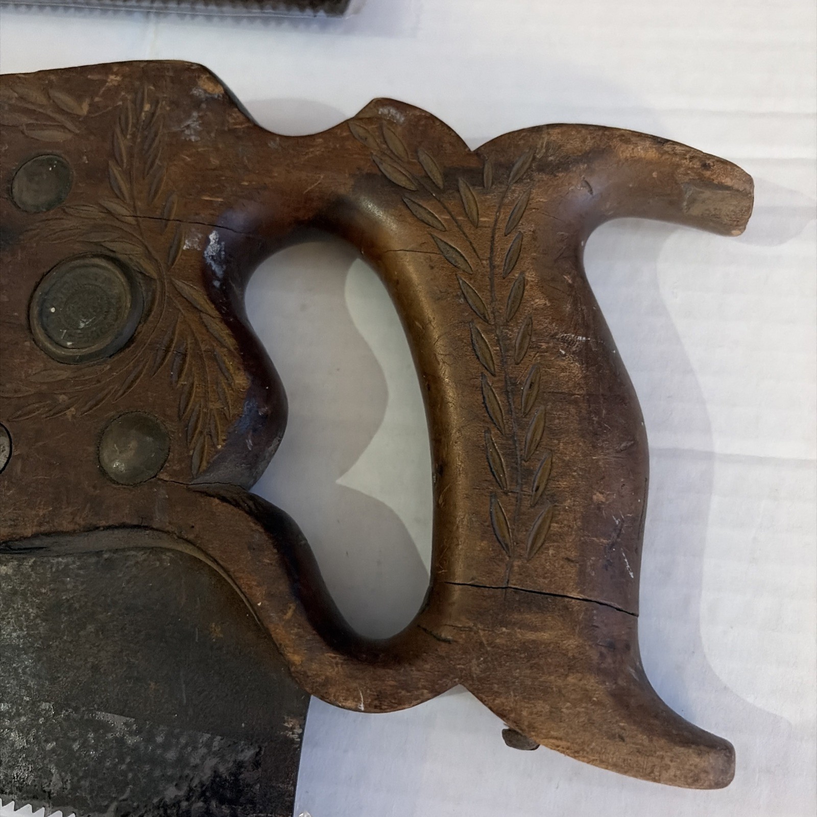 2 Vintage Saws Henry Disston and Sons Philada And Warranted Superior Hand Saws