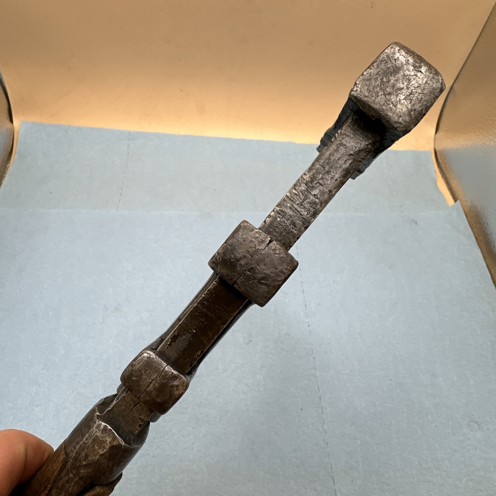 Antique P. S. & W. Co. 12” Solid Bar Pipe Wrench Pat. Jan. 14, 1896 Made In USA