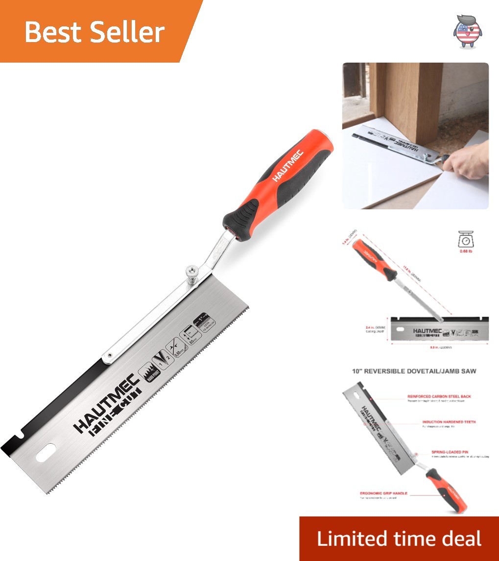 Professional 10″ Flush Cut Jamb Saw – Dual-Side Cutting for Wood and Trim