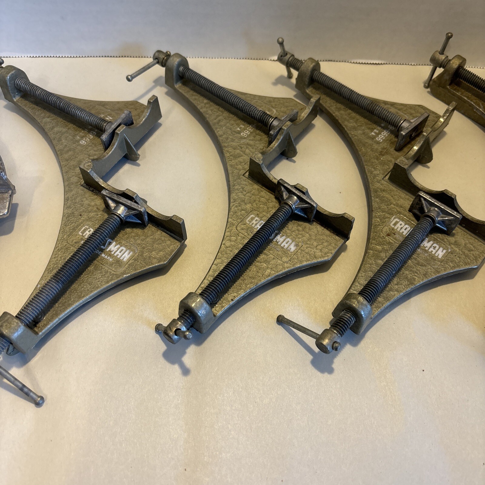 Lot Of Craftsman Corner Clamps 3 #9-6666 1 #9-6661 AD Mcburney#33 Combo MiterBox