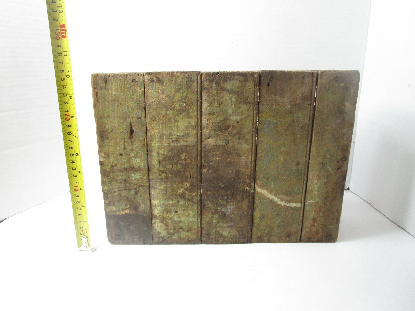 Antique Wood Toolbox Hardware Fence Supplies Repair Fixing Divided Carry Box