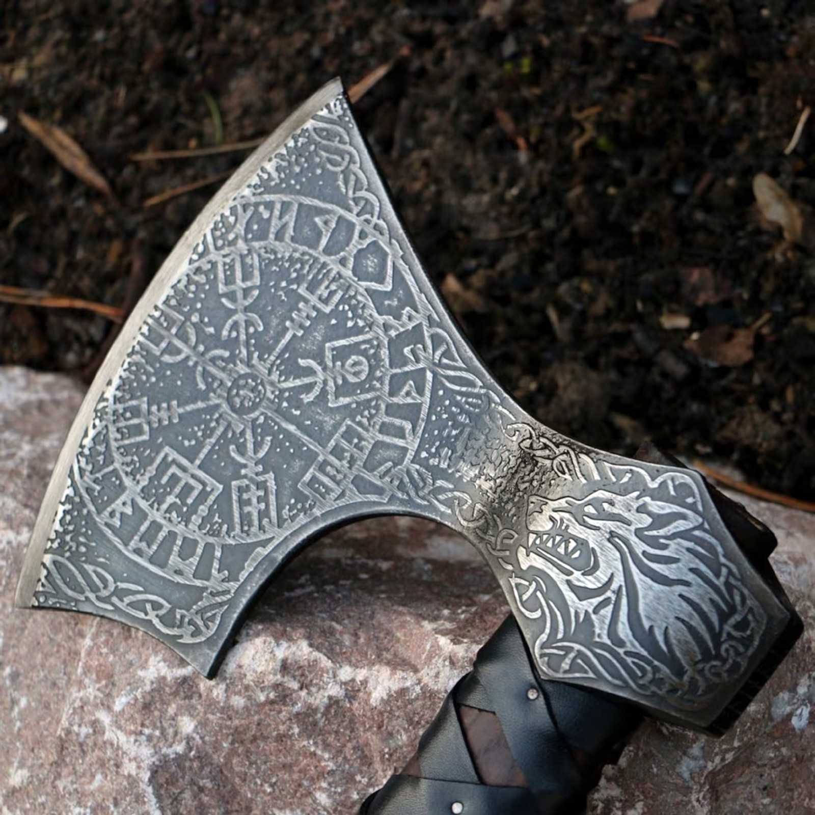 Axes Berserker Axe Hatched Tomahawk Battle Axe 27 Long Axe Fenrir Axe GiftSCA-12