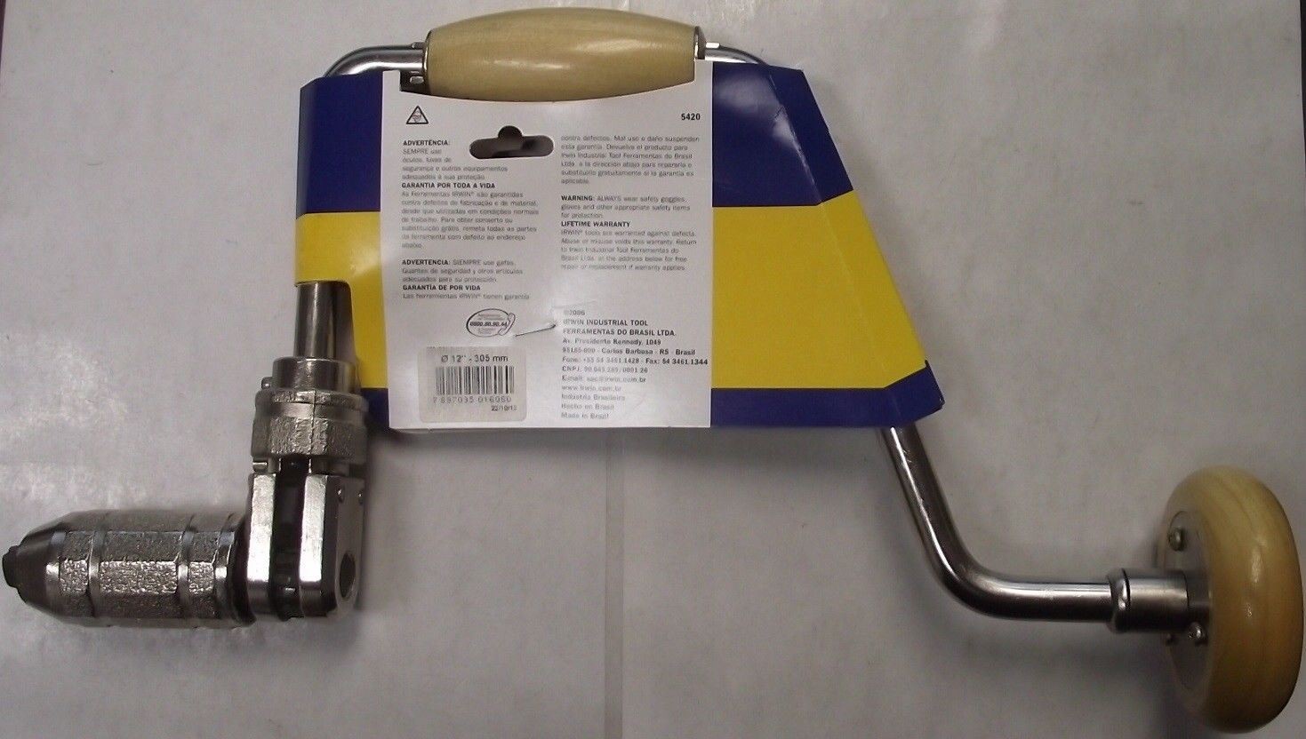 Irwin 5420 12″ Swing Ratcheting Bit Brace
