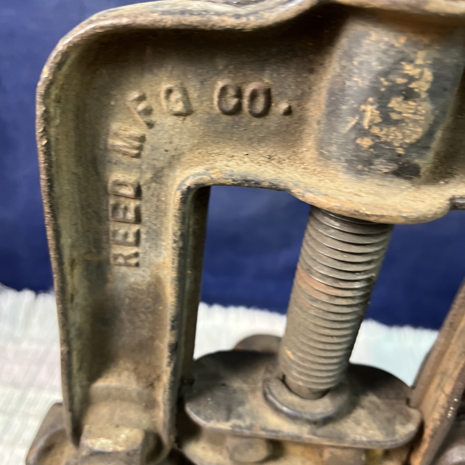 Vintage Reed Manufacturing Pipe Vise Pat. Aug 11, 1914 No. 71 Erie, Pa.