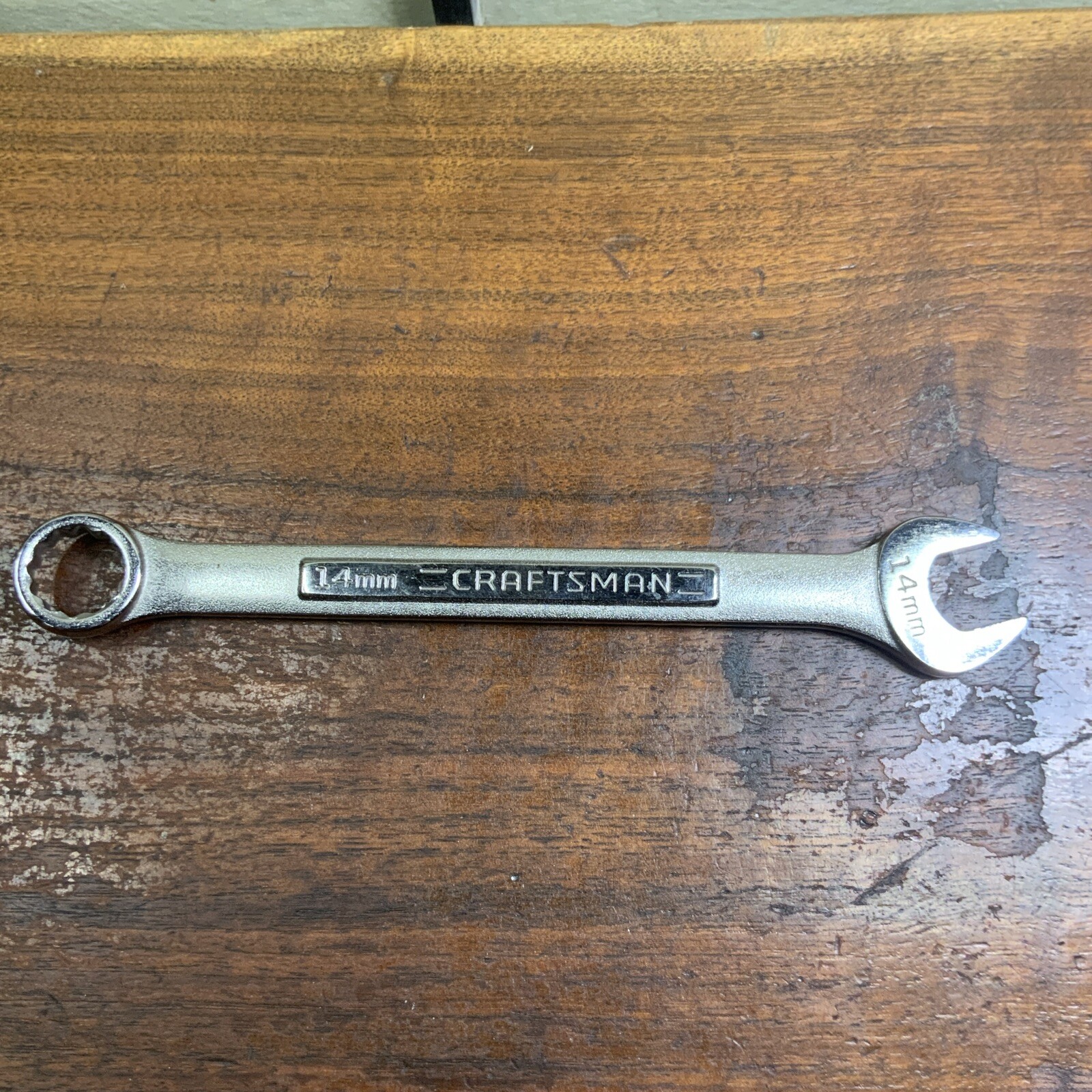 MADE IN USA CRAFTSMAN TOOLS 14 mm VA – 42918 12 POINT COMBINATION WRENCH