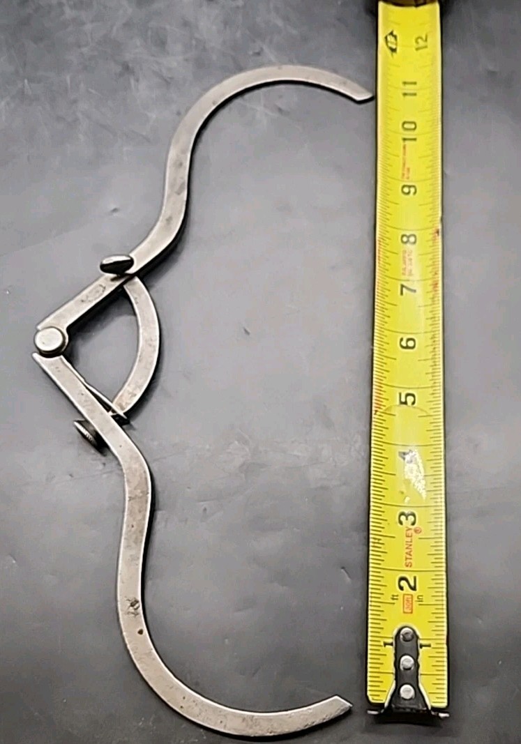 Vtg WM. Johnson 8” Outside Winged Caliper Machinist Woodworking