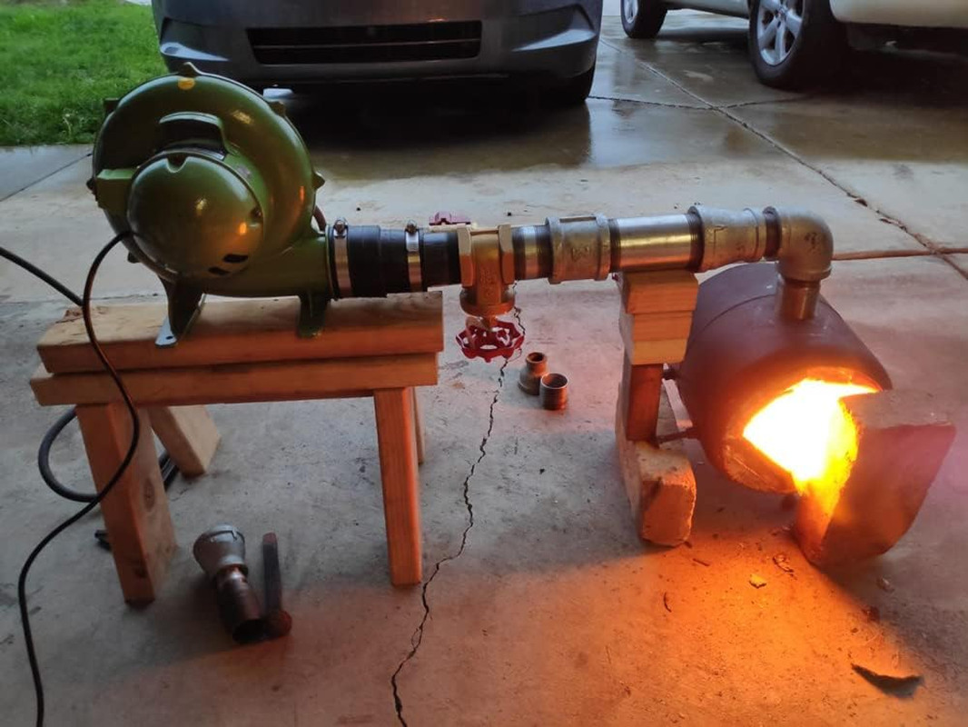 110V 250W US Style Electric Blacksmith Forge Blower Blacksmithing Coal Forge Fan