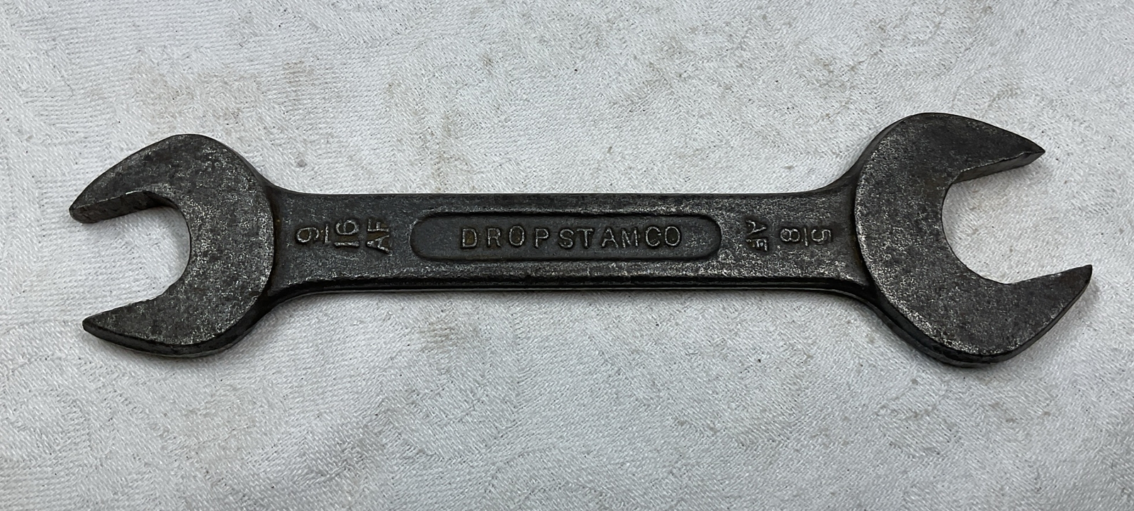 DROPSTAMCO VINTAGE OPEN SPANNER WRENCH TOOL KIT CLASSIC CAR 9/16 5/8 AF AUTO ENG
