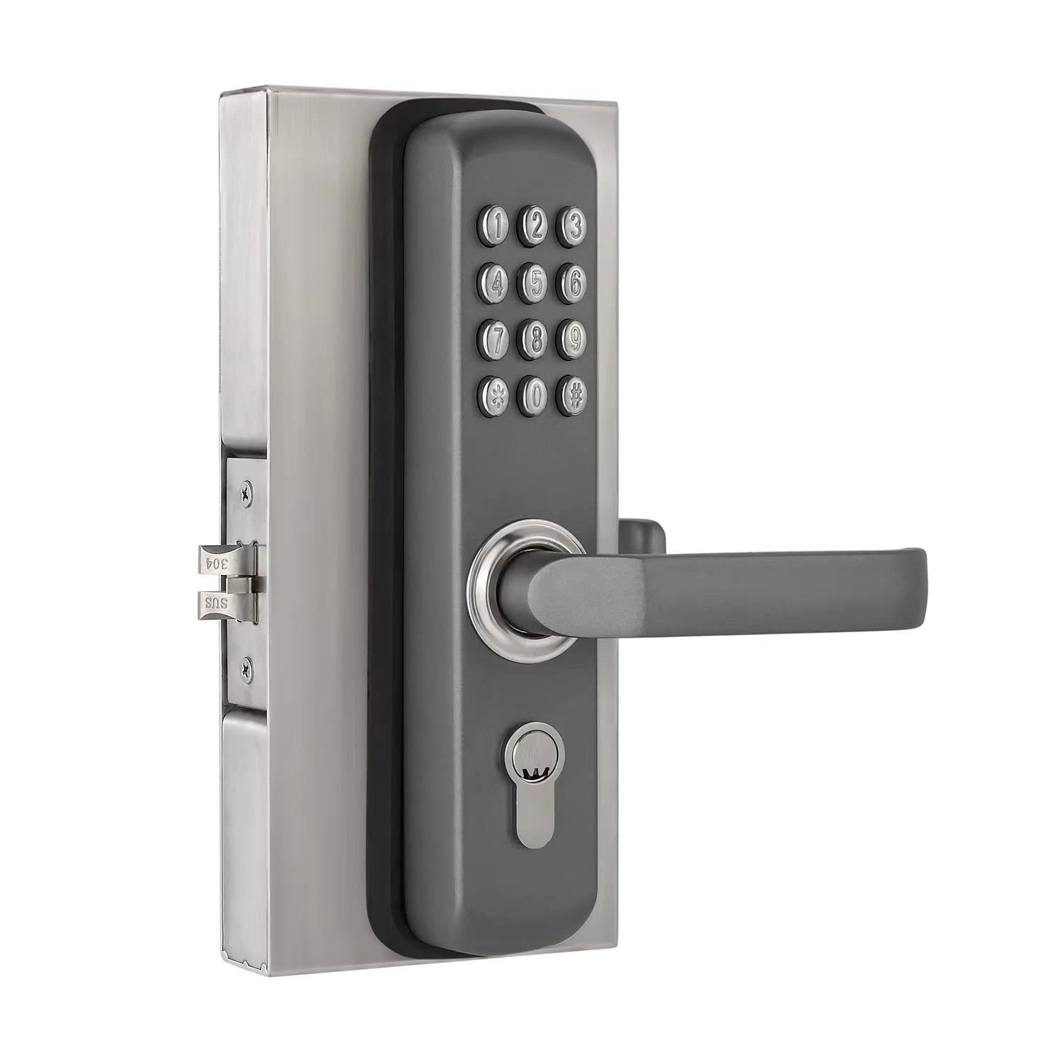 Mutex Security MUTEX Mechanical Door Lock MX230G – both Keyless Keypad Black