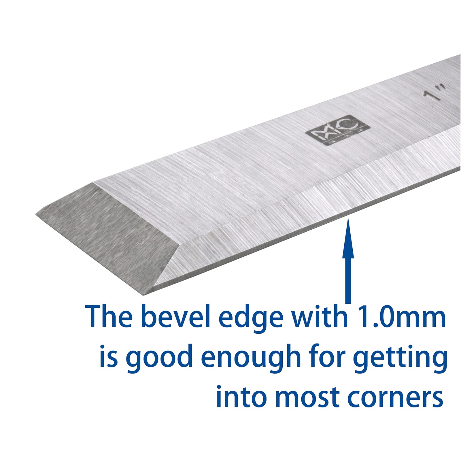 4 Piece Bevel Edge Butt Chisel Set 1/4 inch(6mm), 1/2 inch(12mm), 3/4 inch(20…