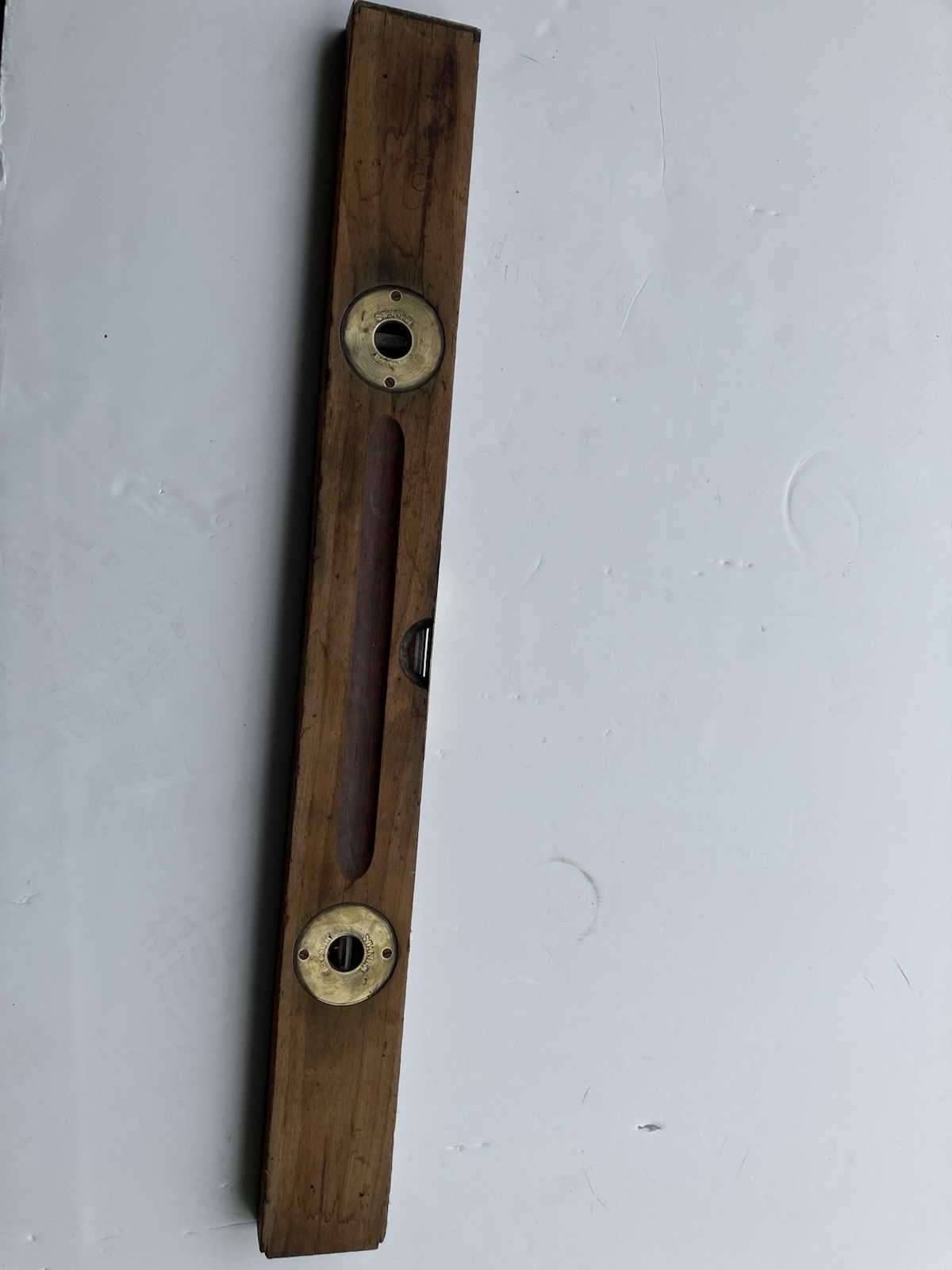 Vintage 1895 STANLEY RULE and LEVEL Wooden Brass Carpenter Tool 30”