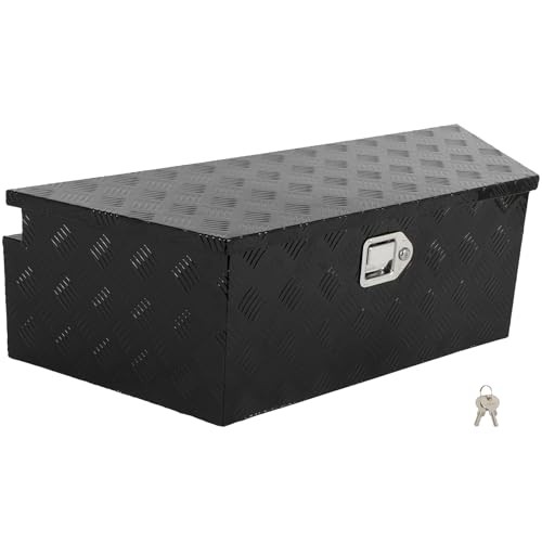 39″ Aluminum Truck Bed Tool Box – Diamond Plate Heavy Duty Crossover Modern