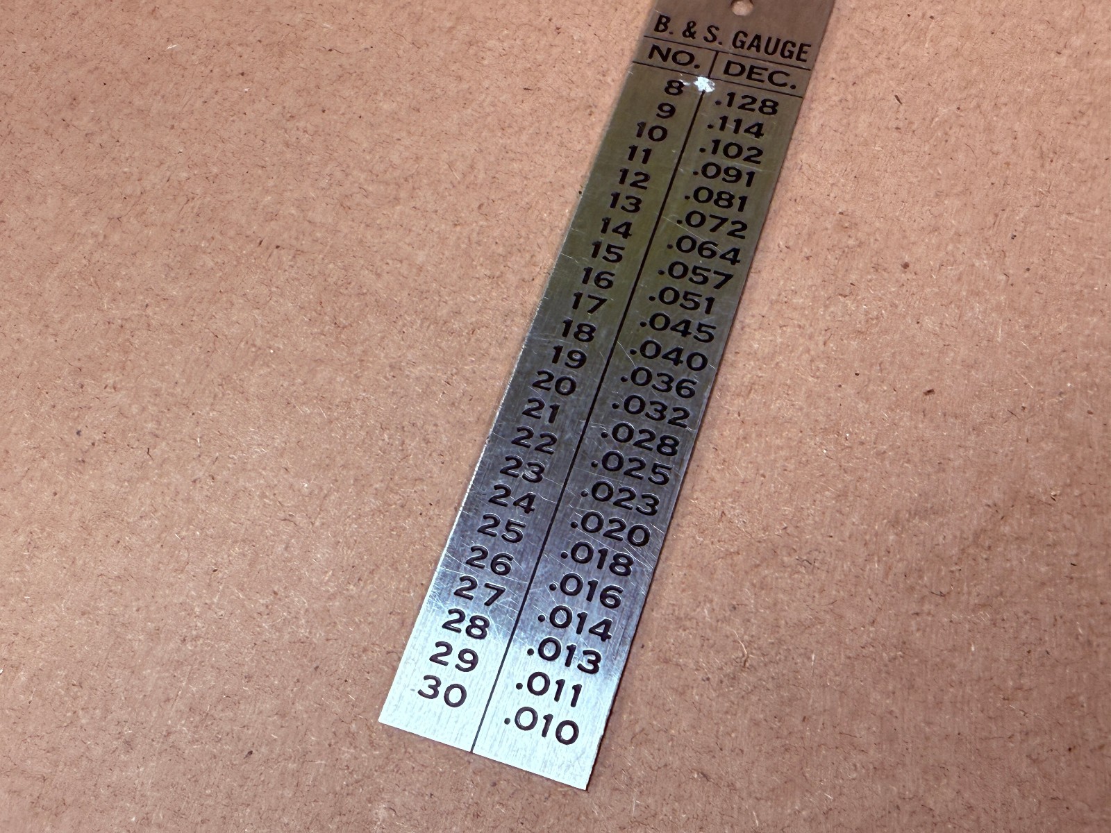 NICE – Vintage Jensen Tools Ruler American or B&S Gauge 310 Tempered Steel USA