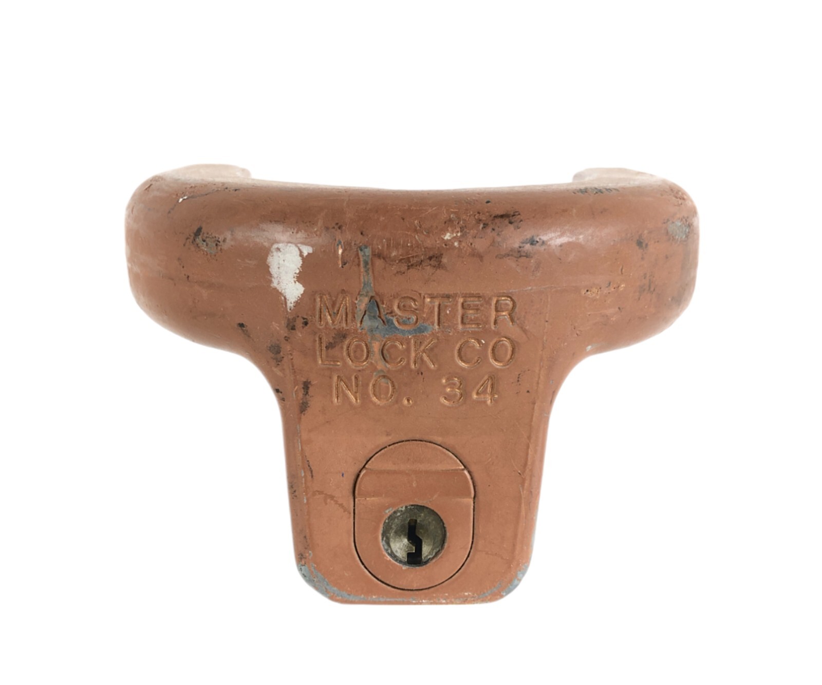 Vintage Master Lock Co. No. 34 Trailer Hitch Lock