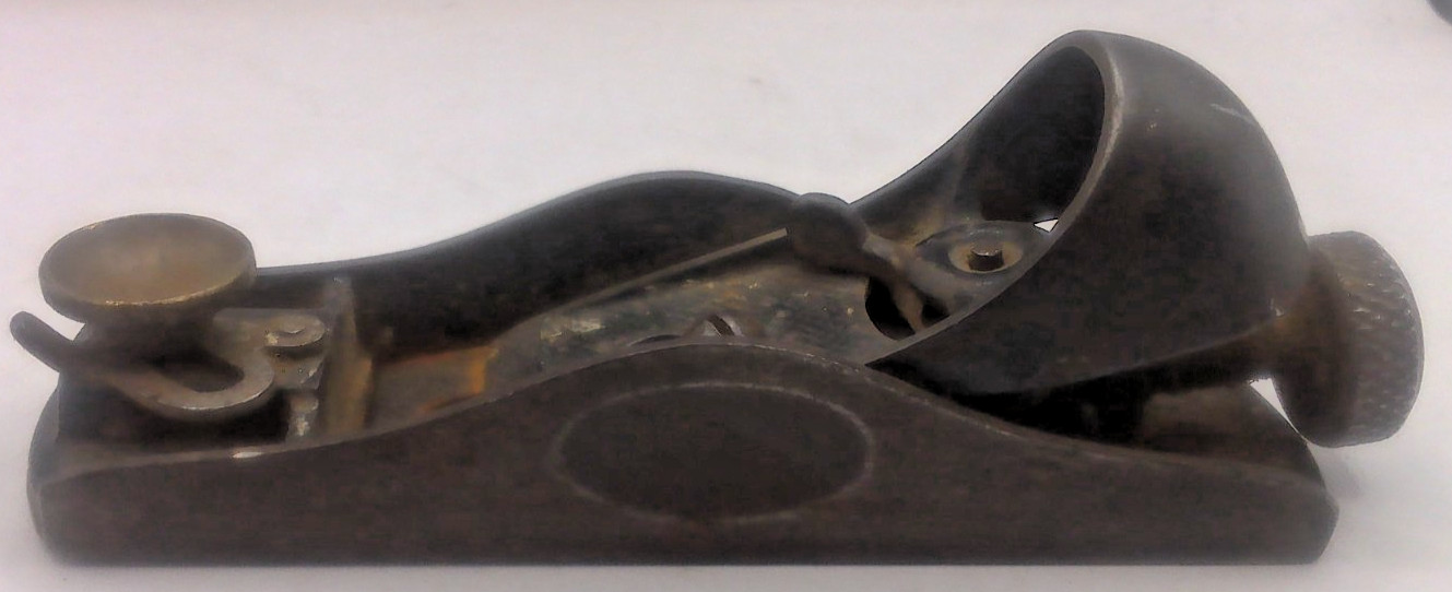 Vintage Small Wood Plane, Unknown Maker or Age, 6″ Long, Made in USA