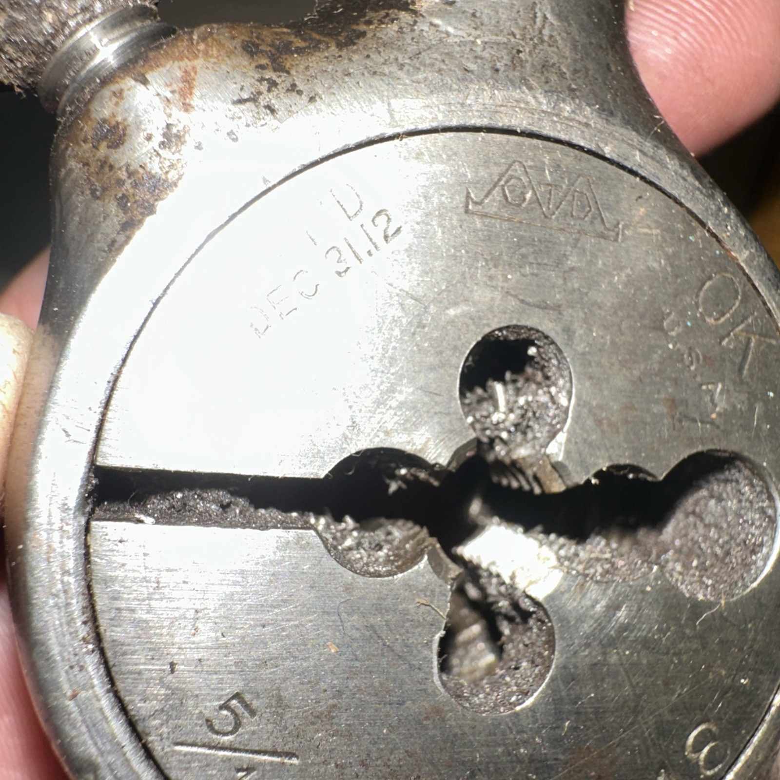 Greenfield Tap & Die Tap Handle O.K. 5/16 OK, Patent Dec.31, 1912!