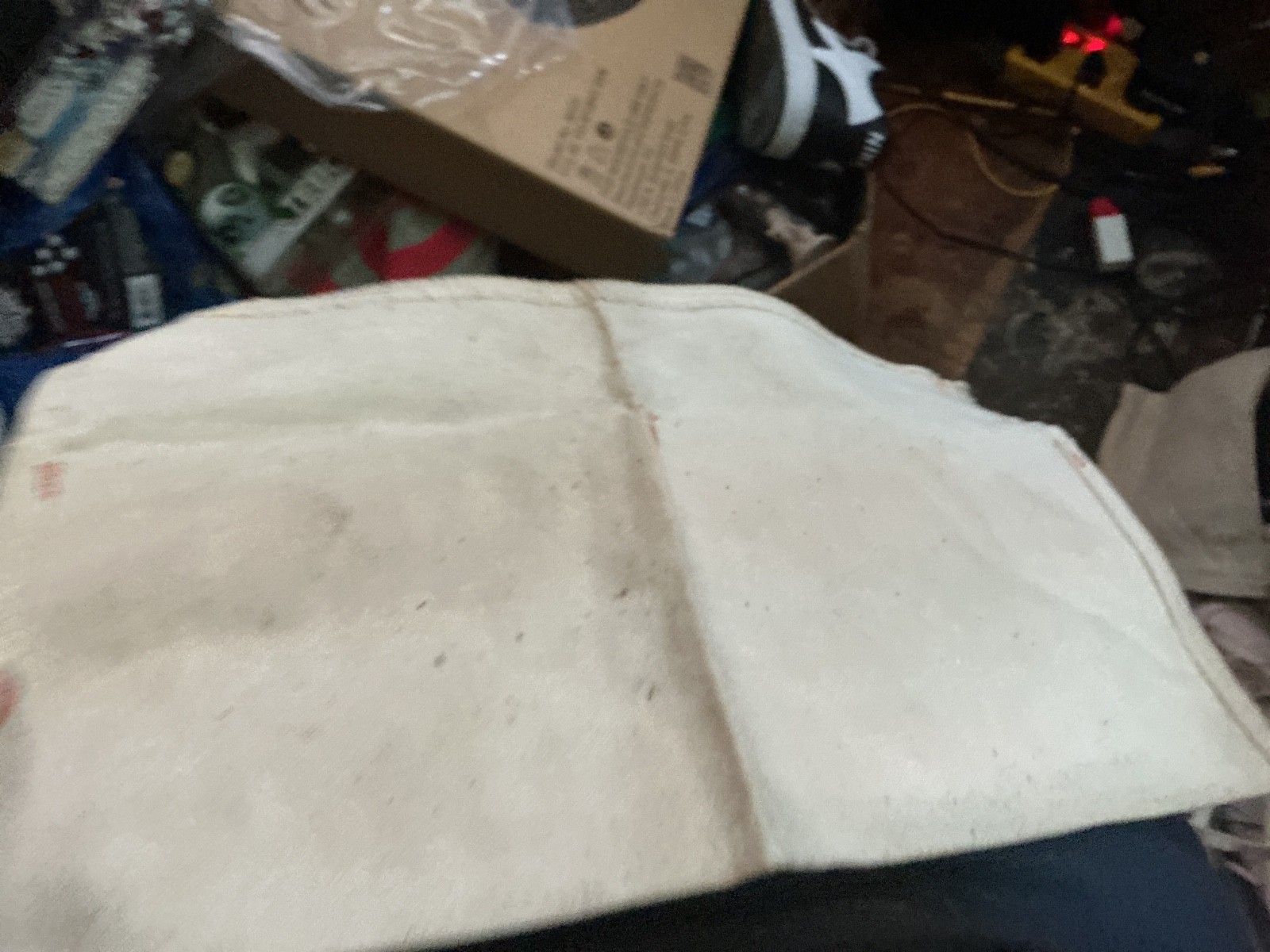 VINTAGE CLOTHTed Thorne LUMBER Gloversville NY NAIL BAG APRON