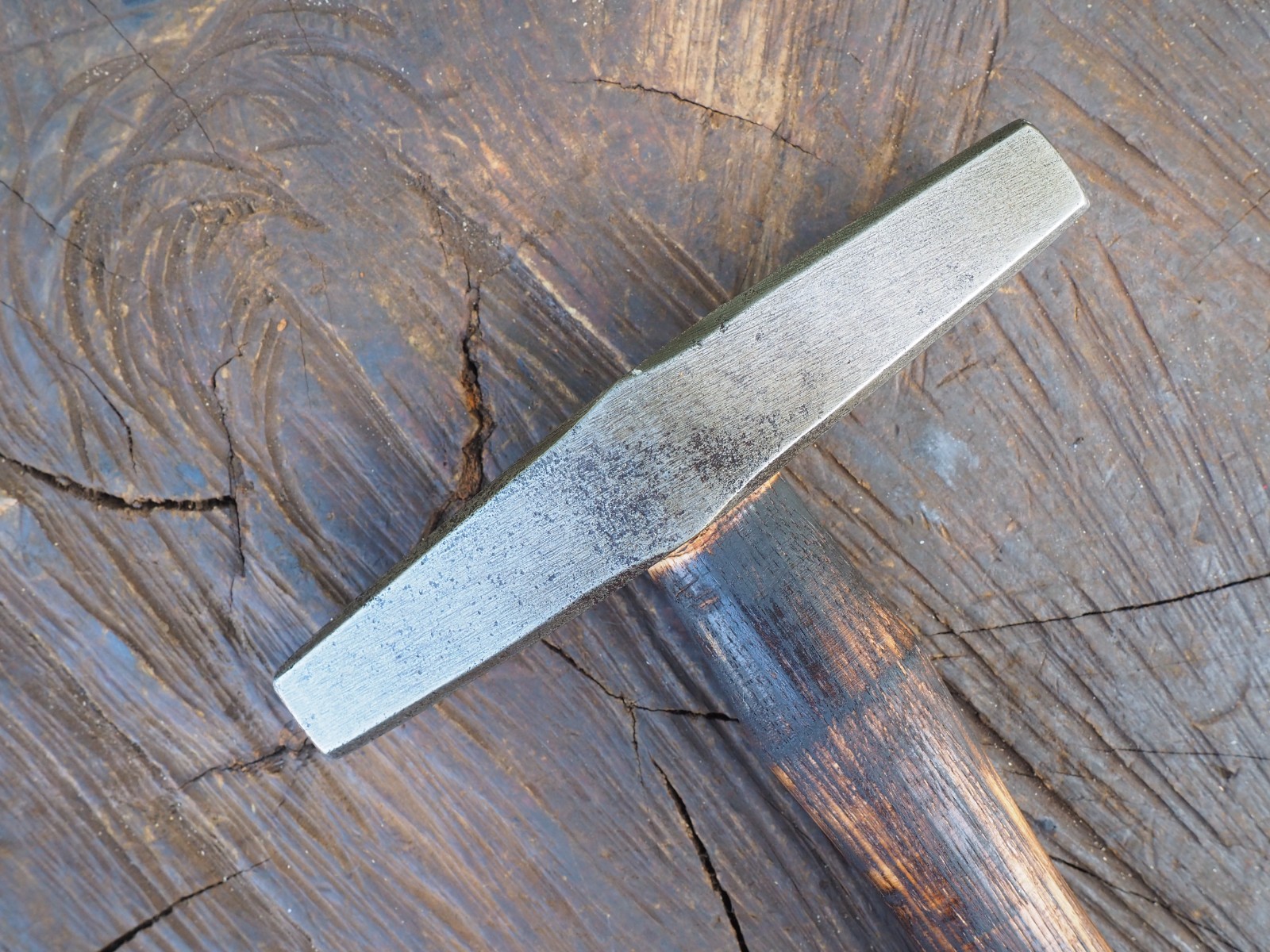 ODD 2.7LB SQUARE FACE “BOILER MAKER” RIVET PEIN HAMMER BLACKSMITH ANVIL VINTAGE