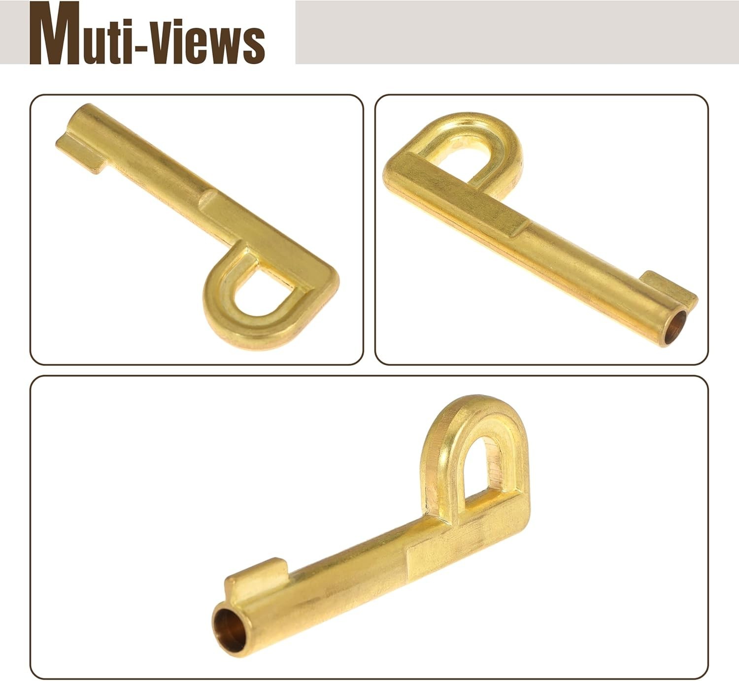 TTK-225,P Key,for Self Lock Pedestal Lock,Brass,Gold,2 Count