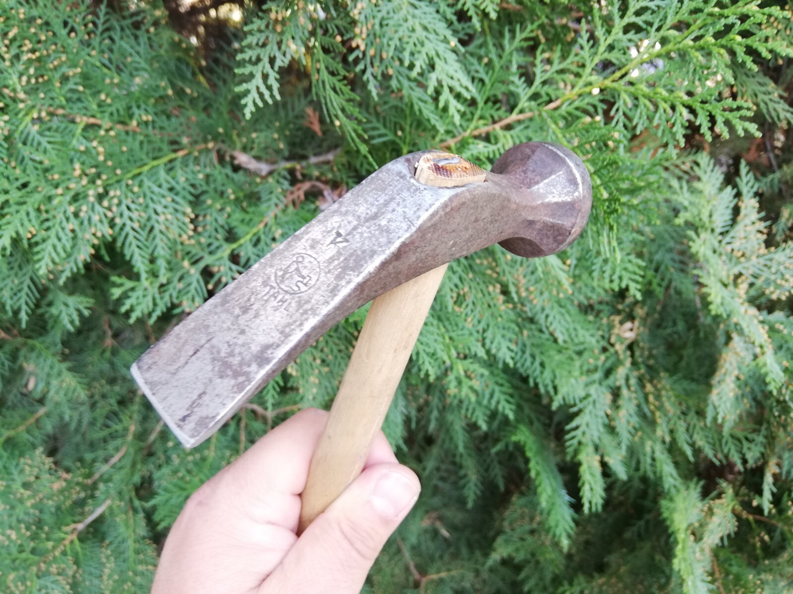 VTG RARE GERMAN MARKING BLACKSMITH STAHL WORKING SHOEMAKER COBBLER HAMMER TOOL