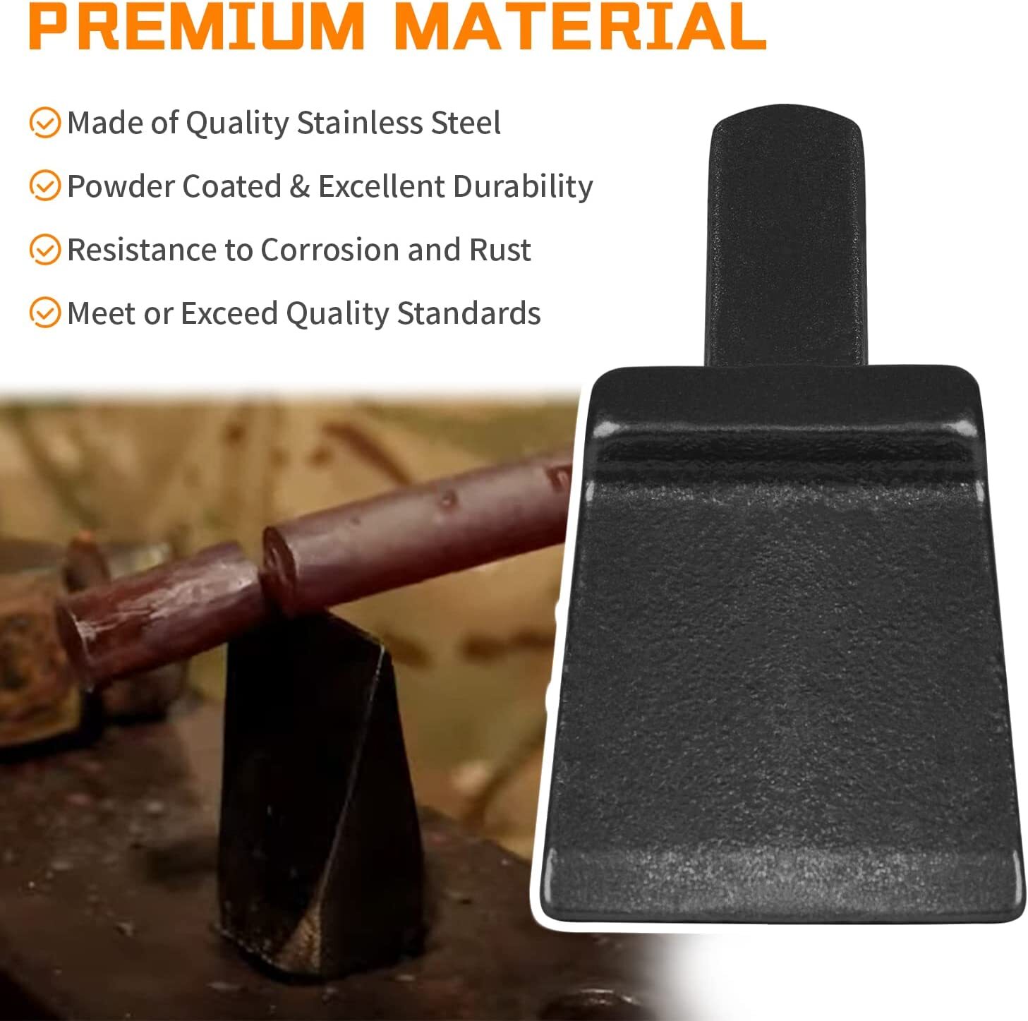 3/4 Inch Blacksmith Farm & Shop Anvil Hardy Tool Black 3/4 Inch Shank Cutter