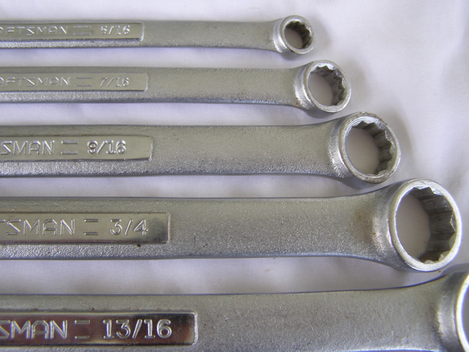 Very Nice 6 Pc USA -V- Series Craftsman SAE Double Box End Wrench Set 1/4 – 7/8