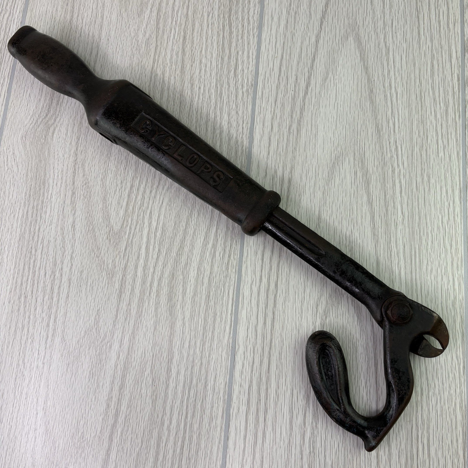 Antique 1910’s-20’s Cyclops Cast Iron Telescopic Nail Puller Union Hardware Co.