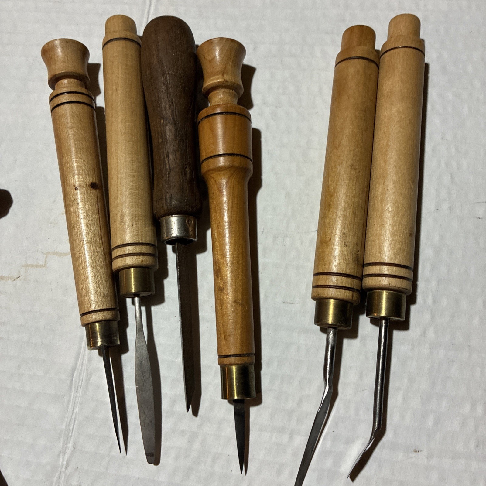 Lot of 30 Plus Vintage Wood Carving Tools And Other Tools Unbranded ￼