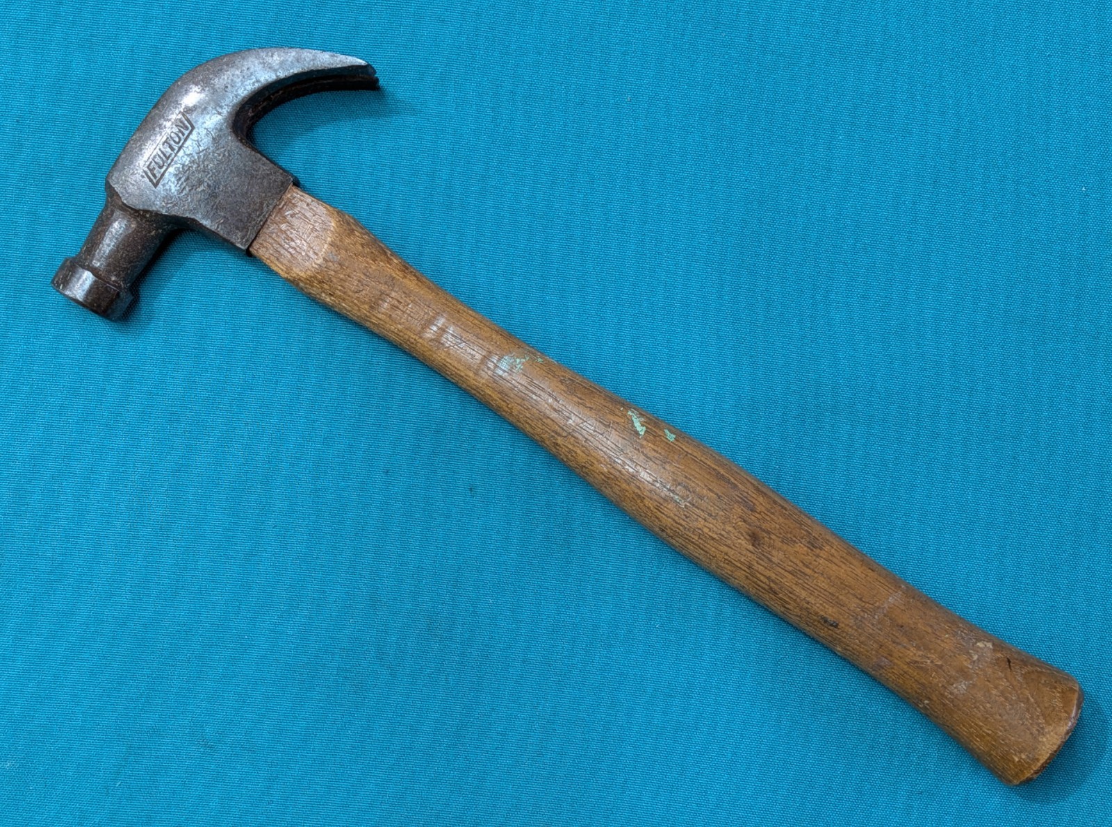 FULTON TOOL WORKS 12 oz. Curved Claw Hammer Round Face and Poll (Depression Era)