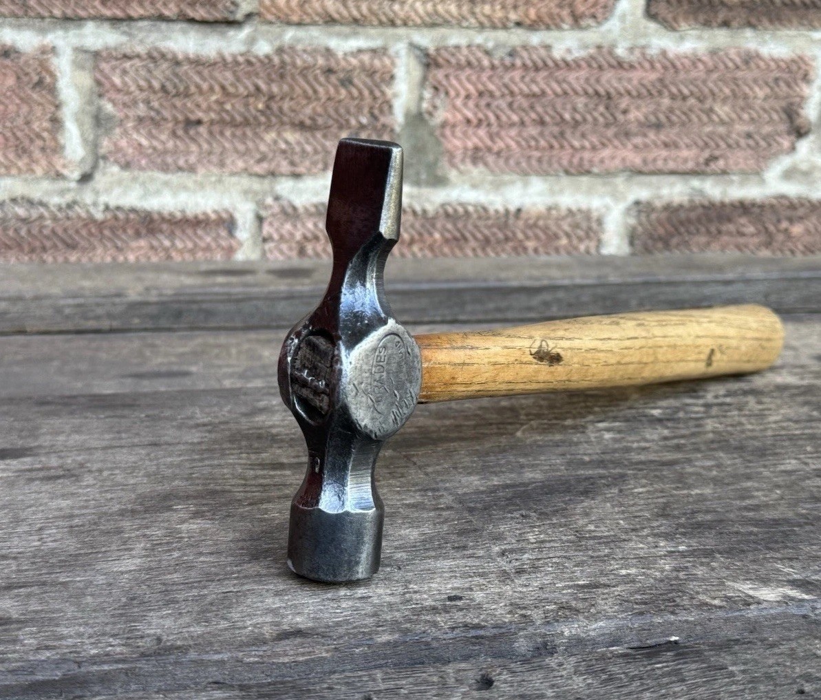 Vintage Brades 12oz Cross Pein Hammer Tack Hammer Engineer Metalwork Old Tool