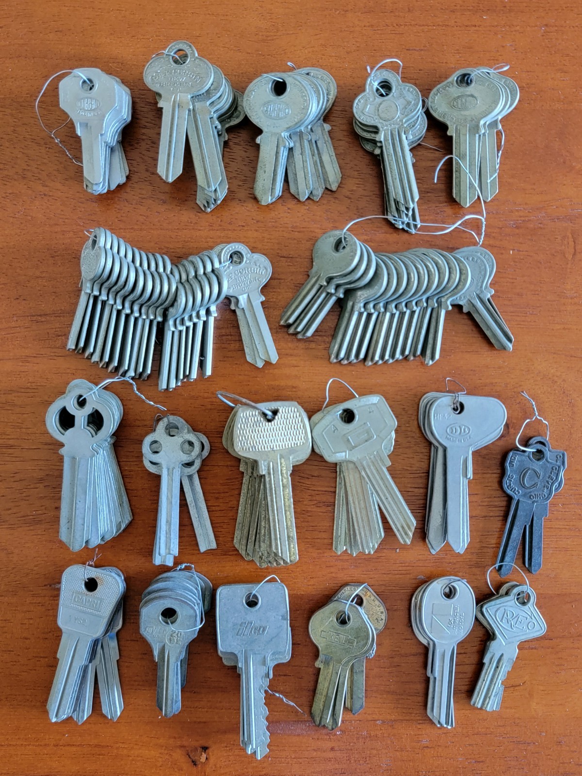 2 lb OLD Key BLANKS Corbin Taylor Jeco Keil Ilco DL & Other Uncut Keys VTG NOS