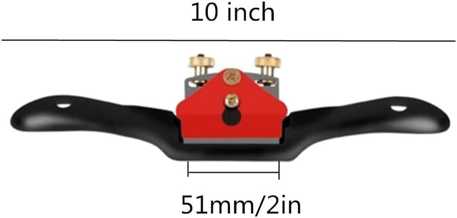 10 Adjustable Spokeshave Plane with Flat Base Metal Blade Wood Spoke Shave USA