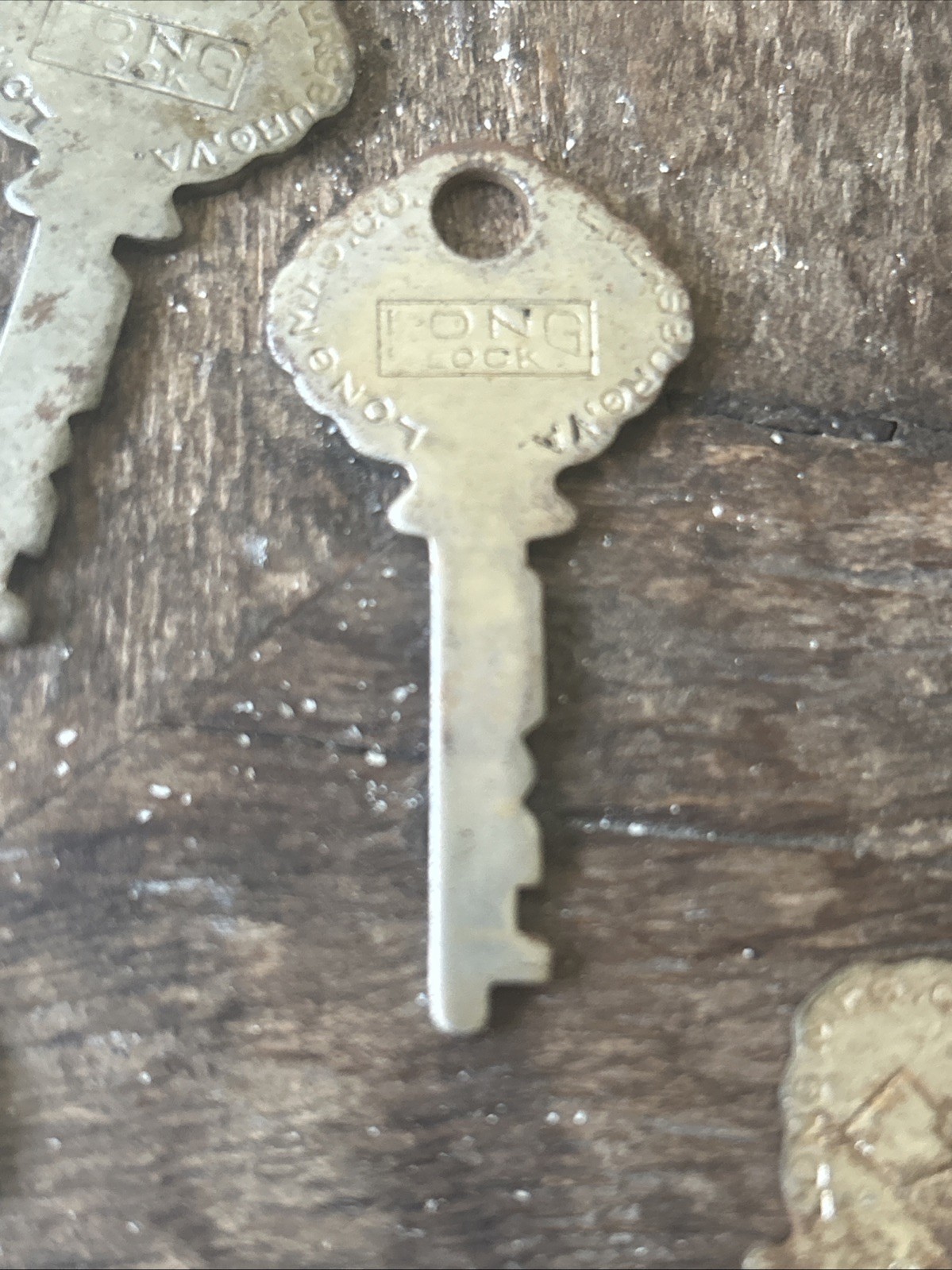 Vintage Long Lock Co Petersburg VA Flat Skeleton Key #71 NOS Never Used