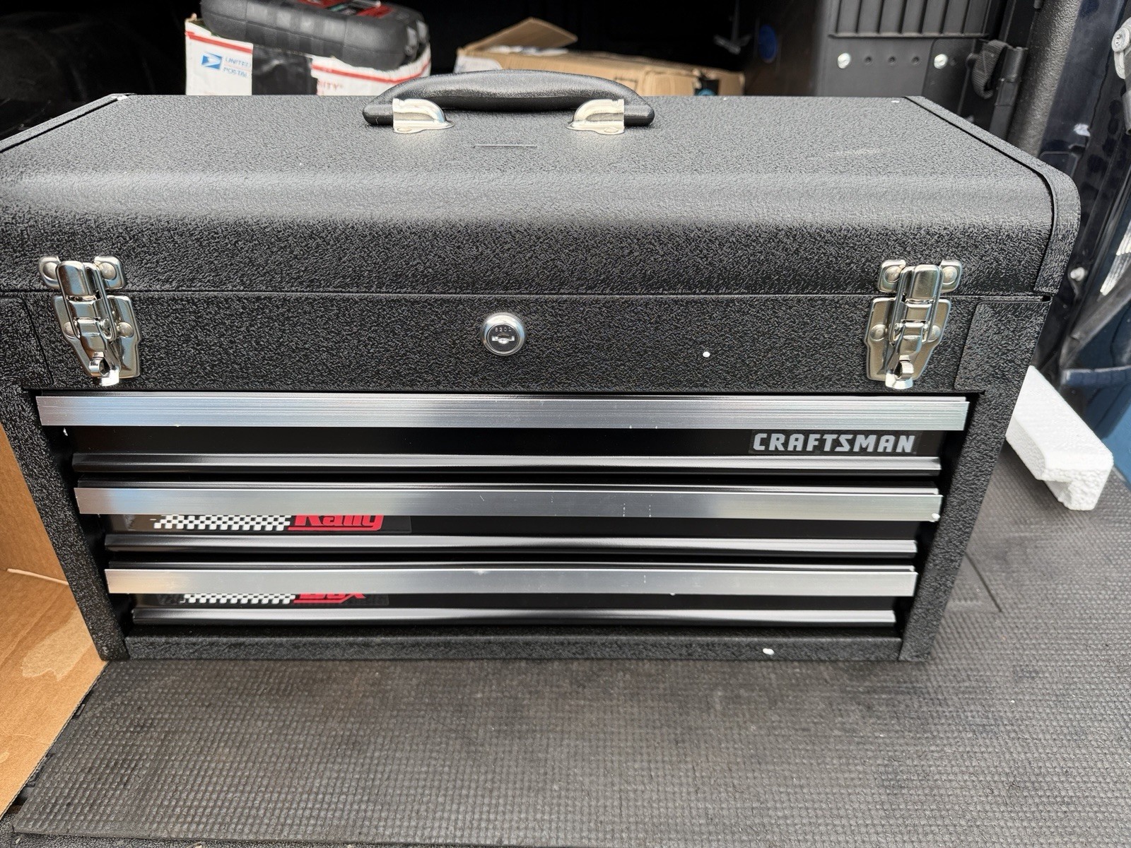 Iconic Sears Craftsman USA NOS Rare 3 Drawer Rally Blk Tool Chest Portable 65325