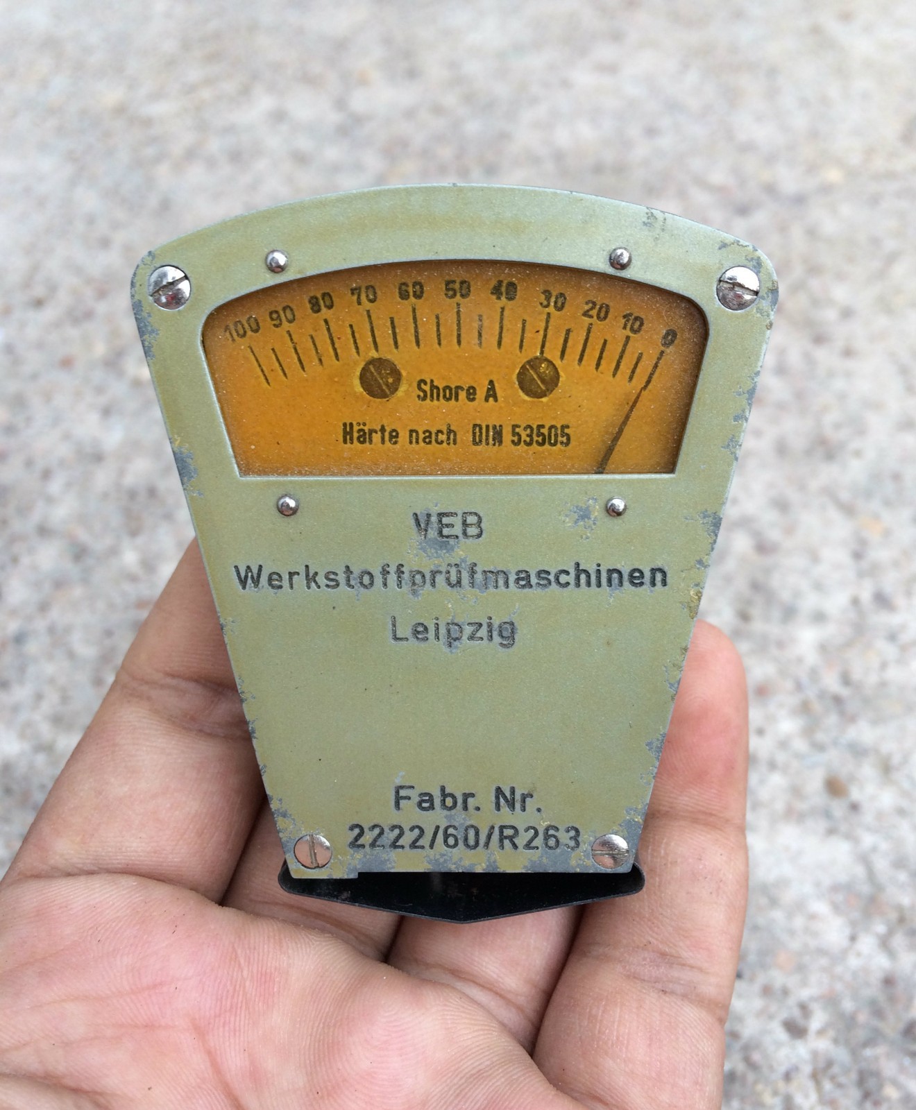 Vintage Veb Materials Processing Machine Fabr No 2222 60 R263 Leipzig CB330