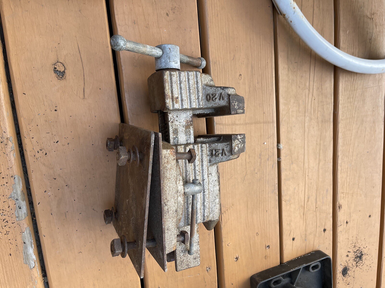 MONTGOMERY WARD POWR-KRAFT 4″ Bench Vise ART DECO USA Model 84-5427