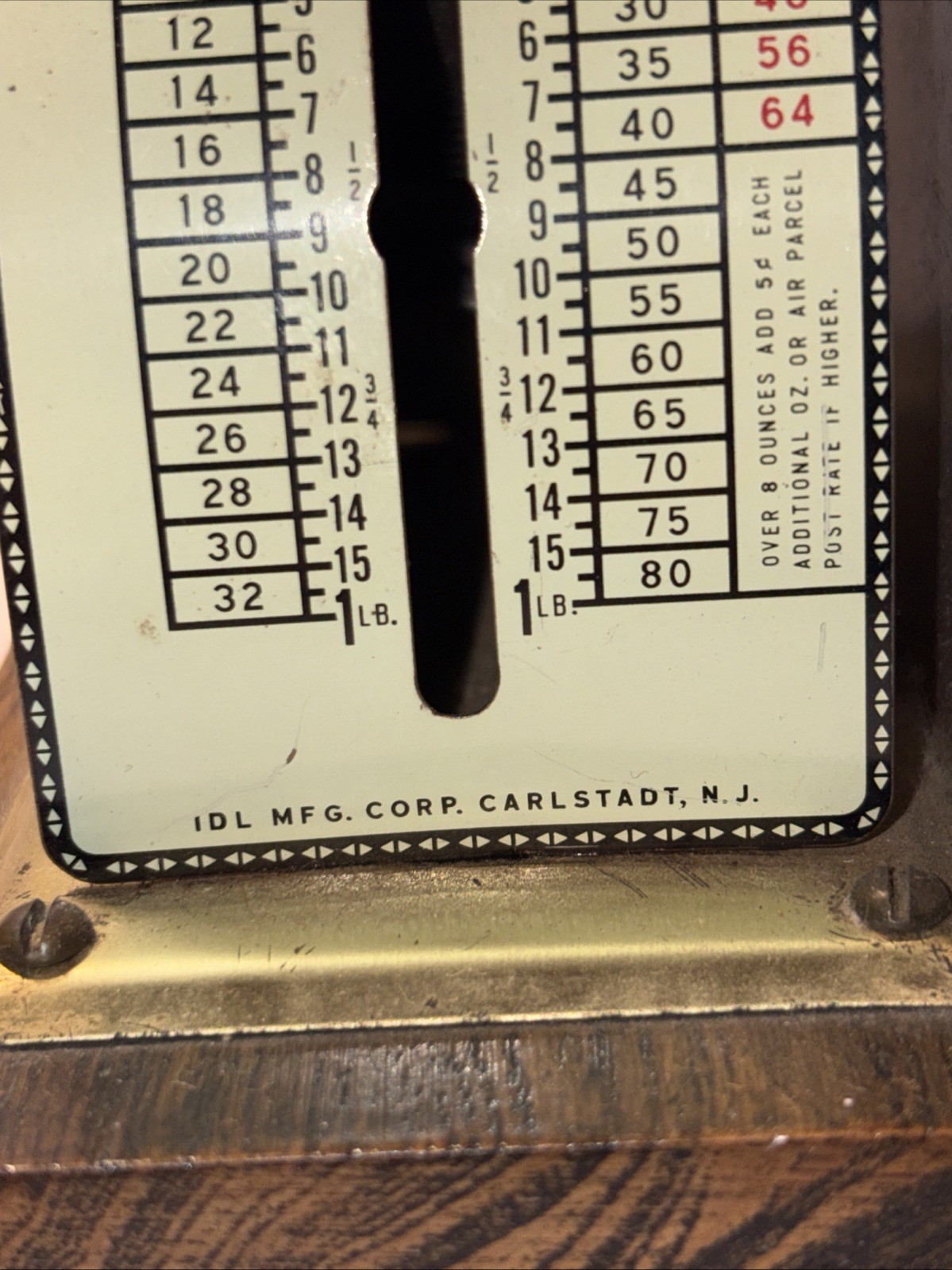 Vintage IDL MFG. & Sales Corp Deluxe Thrifty Postal Scale