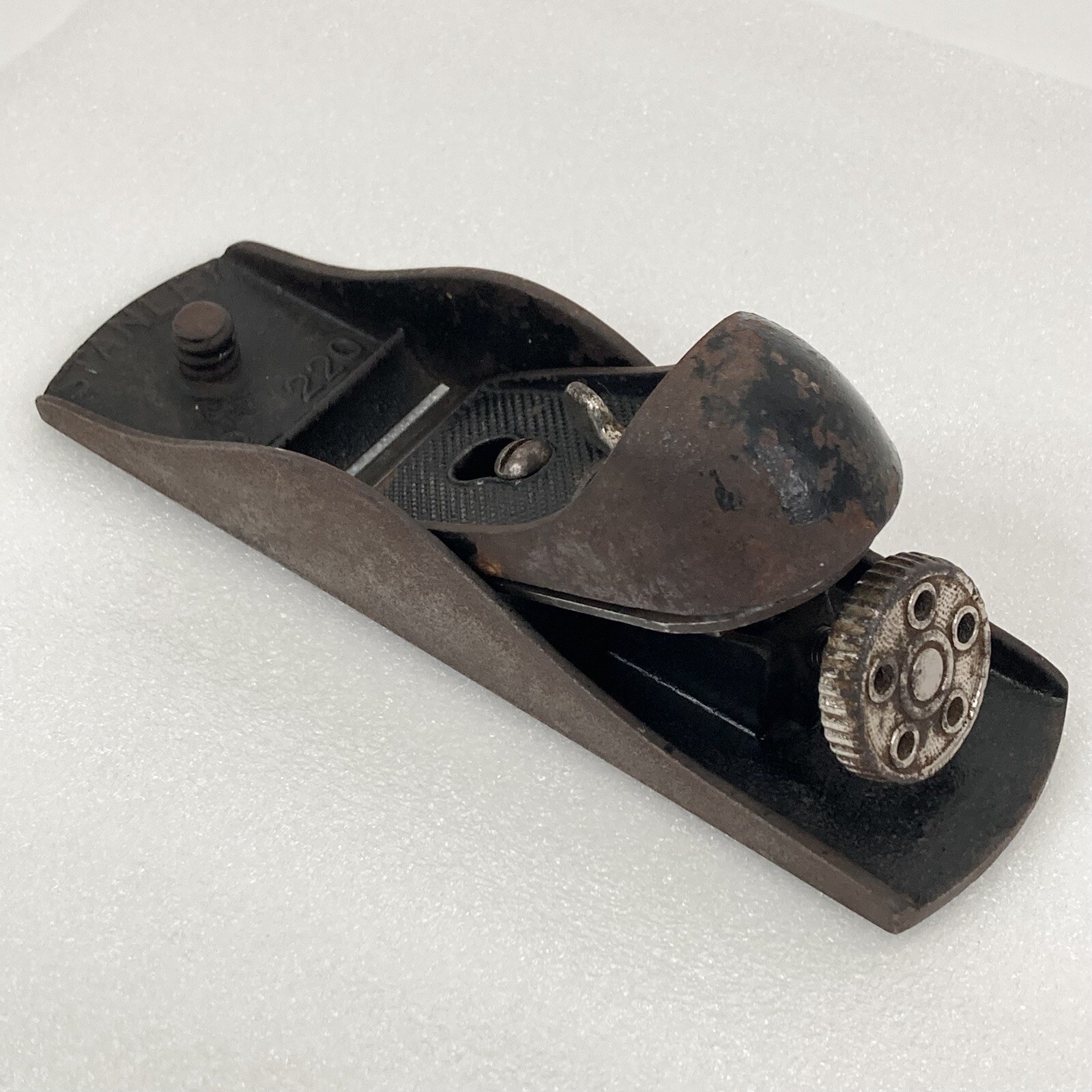 Vintage Stanley No 220 Block Plane Made in USA Works No Handle