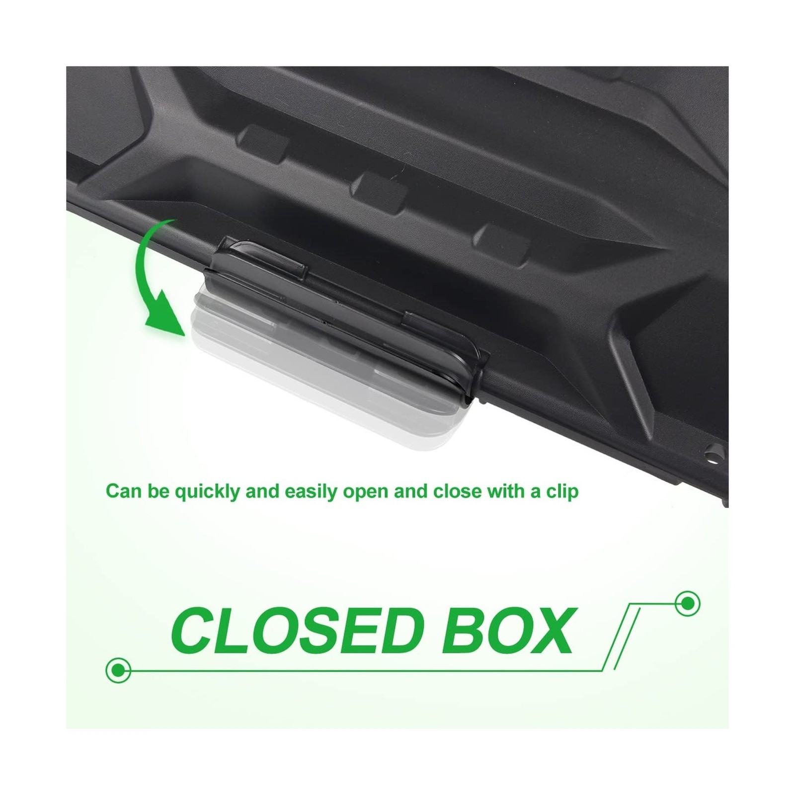 Dash Storage Box Compatible with Can-Am Defender HD5 HD8 HD10 MAX, Black Remo…
